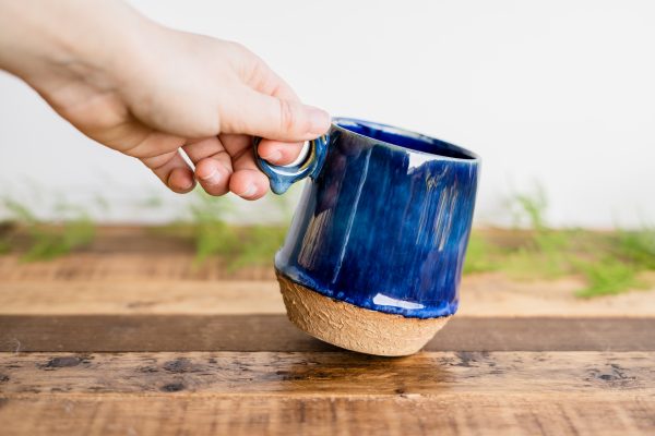 Tasse bicolore bleue